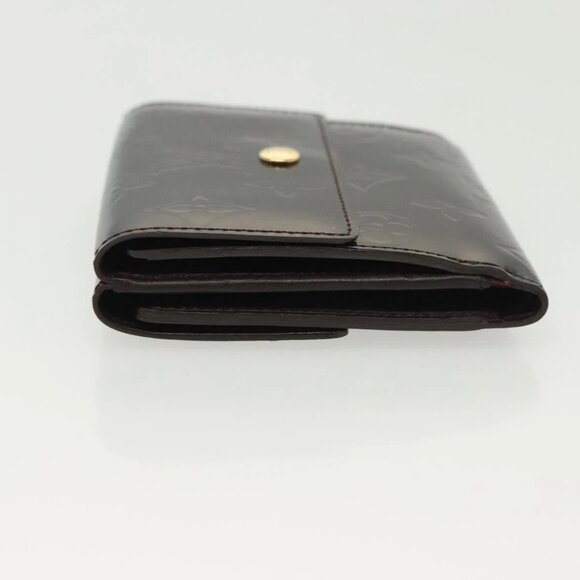 LOUIS VUITTON Vernis Porte Monnaie Bier Cartes Crdit Amarante M93519 Auth sw1441 - Picture 6 of 16